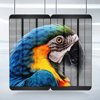 Διαφανής κουρτίνα LED